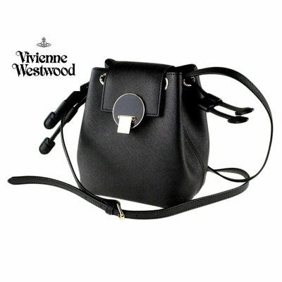 Vivienne Westwood ► ( 黑色 ) 防刮真皮壓紋 肩背包 斜背包 側背包｜100%全新正品｜特價