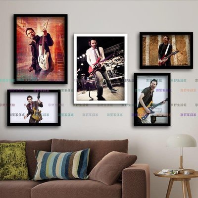 （京野生活館）Paul Gilbert保羅吉爾伯特電吉他大師搖滾樂隊音樂海報酒吧裝飾畫