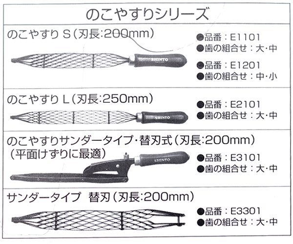 工具屋】*含稅* SHINTO 神東工業銼刀E1101 S 200mm 荒目/ 中目雙面網刃木材金屬挫刀| Yahoo奇摩拍賣