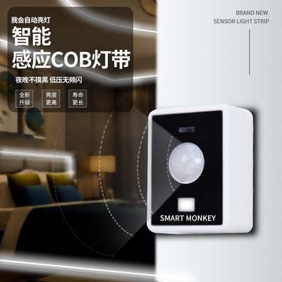 COB戶外LED感應燈帶三種開關模式感應 手掃 觸摸裝飾客廳走廊臥室