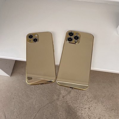 熱銷 純金色鏡面 IPhone 7 8 Plus SE 2020 電鍍 X XR XS 11 12 13 14 Pro Max現貨