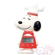 ♥小花凱蒂日本精品♥ SNOOPY 史努比 立體磁鐵廚師造型 電子計時器 定時器廚房計時器 定時器33208107