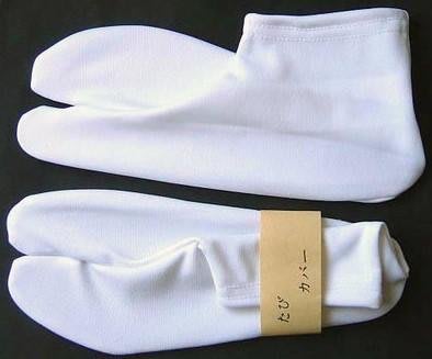 和服日本和服配件純白足袋兩指襪1入