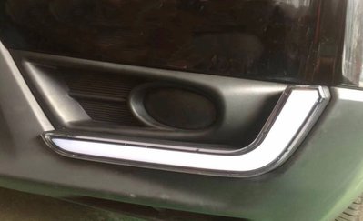 【車王汽車精品百貨】本田 Honda CRV C-RV 5代 五代 日行燈 晝行燈 霧燈框改裝 帶轉向 雙色款