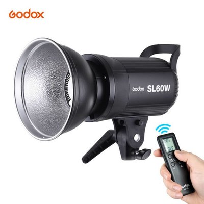 【控光後衛】Godox SL-60W 交流電白光LED棚燈,4100 Lux/1米 5600K