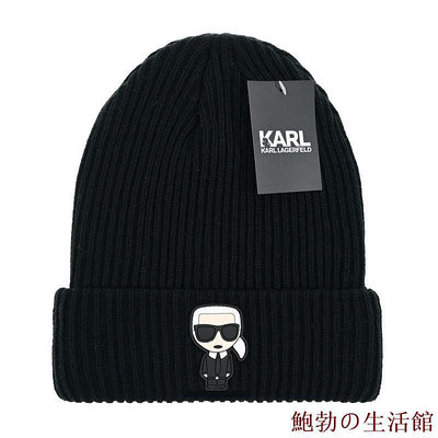 欣欣百貨KARL& 春季 黑色 灰色 休閒 流行 男女通用 針織帽 旅行 帽子