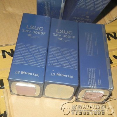 拆機  進口 LSUC 2.7V3000F 2.8V3000F 法拉電容 電動車 超級電容