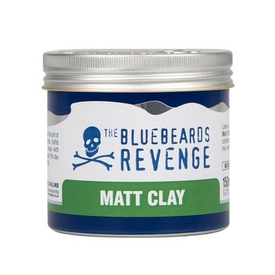 英國 Bluebeards - 藍鬍子 強力定型髮泥（髮凝土 塑型土 造型凝土推薦 matt clay 油頭蠟 油頭髮蠟