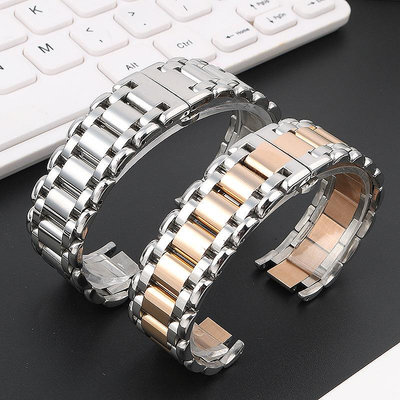 代用錶帶 代用浪情心月手錶帶鋼帶L8.110 115 112系列不銹鋼女士月相錶帶鏈
