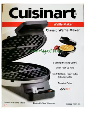 Cuisinart WMR-CA 1台1000瓦鬆餅機 蛋糕機 鬆餅DIY美國原廠全新款現貨2024年04月空運到台
