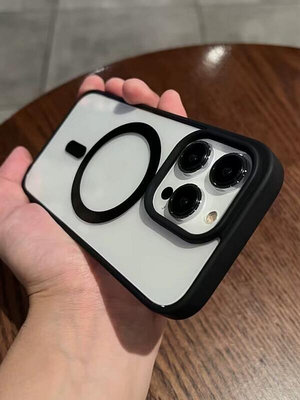 MagSafe保護套適用蘋果14Promax新款透明手機殼iPhone13鏡頭1