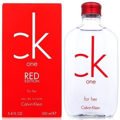 便宜生活館【香水】Calvin Klein CK ONE RED 女性淡香水100ml 全新商品 (可超取)