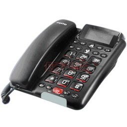 三洋SANYO TEL-011 來電顯示有線電話 免持擴音對講 黑色-【便利網】