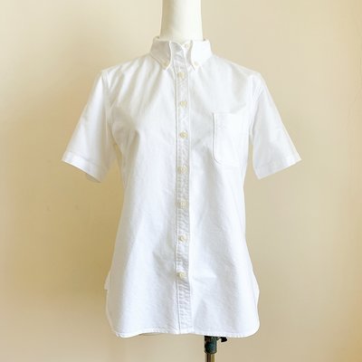 日本品牌MUJI無印良品 純白純棉 襯衫 領子可變化 知性文青 實穿衣櫃常備款