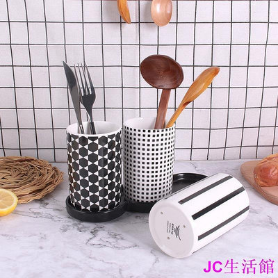 【精選好物】韓國暢銷陶瓷筷子筒創意家用廚房ins筷子架三個筷籠套裝 餐具收納架 廚房餐具收納架