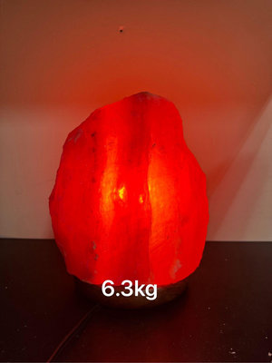 鴿血紅鹽燈 6.3公斤 實拍實賣 顏色紅潤 紋路優美