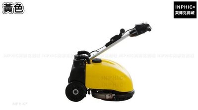 INPHIC-電線式手推式洗地車 小型洗地機擦地機 地面地板清洗機-黃色_S3605B