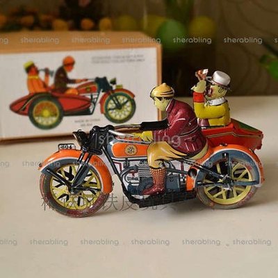 (TOYS-C__0118) 80年代 復古發條鐵皮玩具專賣 懷舊收藏 三輪車 摩托車