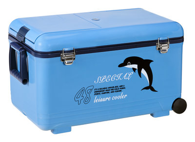 冰寶 海豚 48L休閒冰箱(附小蓋) 釣魚 露營 冰箱 保鮮