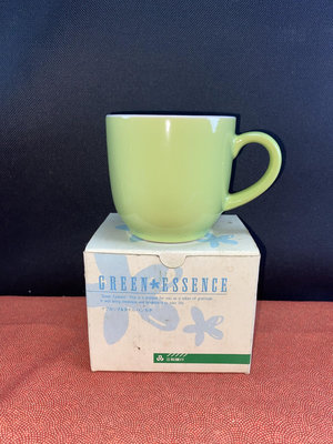 閑置日本回流瓷器GREEN ESSENCE 綠色馬克杯茶