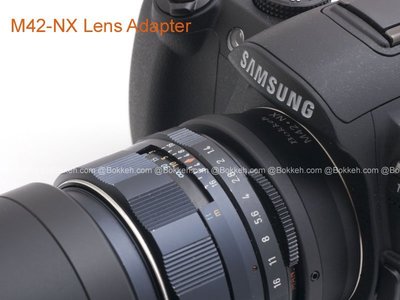 [享樂攝影] M42鏡頭轉接Samsung NX 轉接環 NX10 NX5 無限遠可合焦 可轉接zeiss takuma