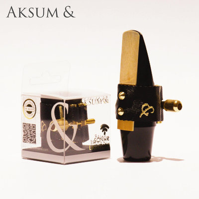 【現代樂器】聲納束圈 Aksum& 阿克蘇 全能型 Alto Sax 中音薩克斯風束圈 (膠嘴款)