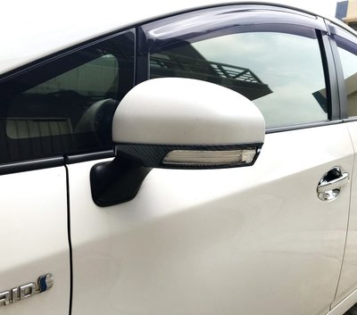 圓夢工廠 Toyota Prius 3代 2009~2012 改裝 碳纖 卡夢 後視鏡飾框 側鏡方向燈飾框 後照鏡蓋飾框