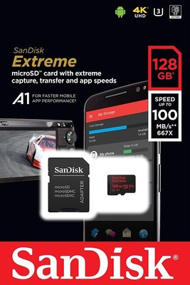 Sandisk Extreme A1 microSDXC UHS-I 128GB 記憶卡