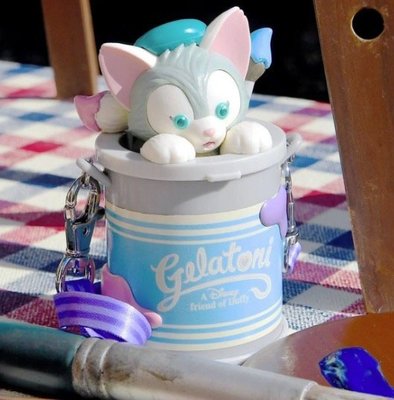 Ariels Wish日本東京迪士尼畫家貓咪傑拉東尼Gelatoni文具收納吊飾掛飾糖果盒糖果罐藥罐收納盒糖果組-現貨1
