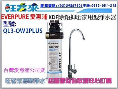 EVERPURE 愛惠浦 公司貨 KDF除鉛抑垢家用型淨水器(QL3-OW2PLUS)含安裝自取訂購另有優惠
