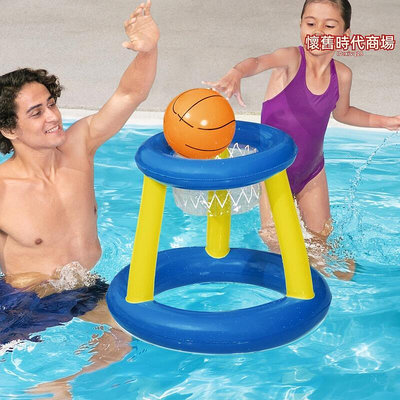 寶寶遊泳池戲水用品水池遊泳池水籃球排球手球門兒童充氣戲水玩具