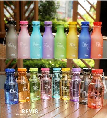 【禮品】韓國熱賣 11色任選 磨砂 汽水瓶 550ML 隨身 水杯 水瓶 運動 水壺 我不是星巴克 鍋寶 膳魔師