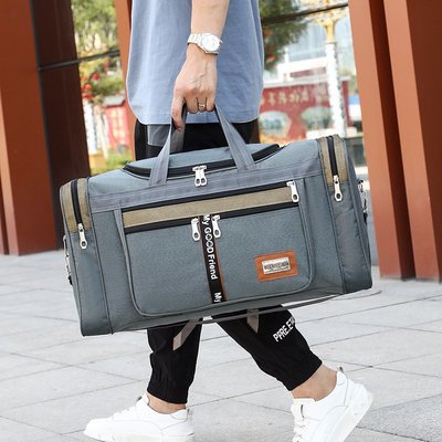旅行袋 旅行包 旅行收納 行李包 健身包 大容量可折疊手提旅行包男女學生結實耐用長短途旅游行李袋防潑水FJ022