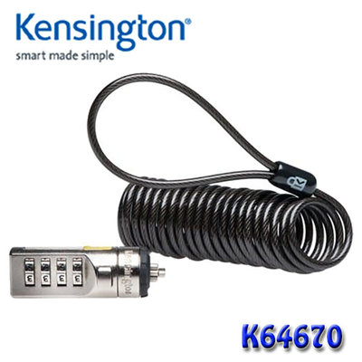 【MR3C】問含稅 Kensington K64670 Portable Combination行動型鋼纜密碼電腦鎖