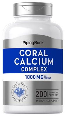 【Piping Rock】現貨 Coral Calcium 珊瑚鈣+鎂+維他命D 200顆