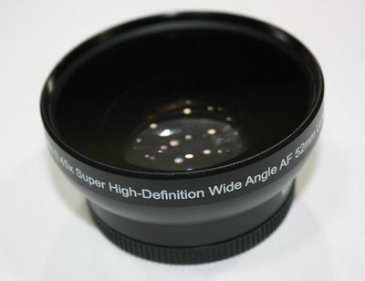 52mm0.45x廣角鏡頭適用于松下GF1 GF2 GF3 14-45 Pentax賓得士 尼康18-55