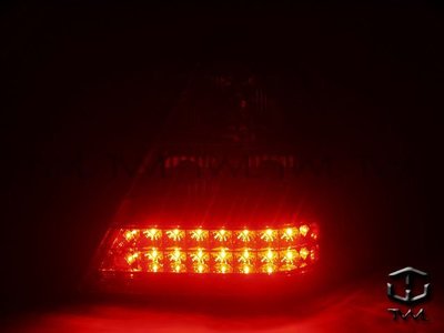 《※台灣之光※》全新BENZ賓士 W202專用LED紅黑晶鑽尾燈後燈組 台灣製