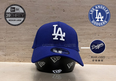 New Era MLB LA Dodgers Royal Blue 39Thirty 洛杉磯道奇隊寶藍色全封彈性伸縮帽