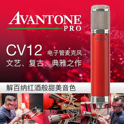 詩佳影音Avantone CV-12大振膜電容電子管有線麥克風直播錄音話筒明星同款影音設備