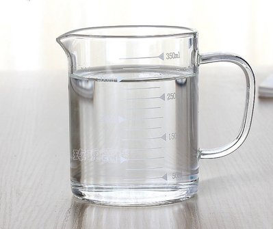 (玫瑰Rose984019賣場)玫瑰耐熱玻璃量杯500cc(水杯)~耐熱150度.類似實驗室玻璃可冷熱溫差100度上