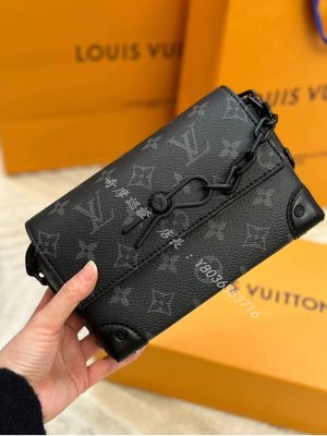 Louis Vuitton LV 黑色全皮City Steamer Mini二用包/手提包/斜背包/肩背包｜PopChill 拍拍圈
