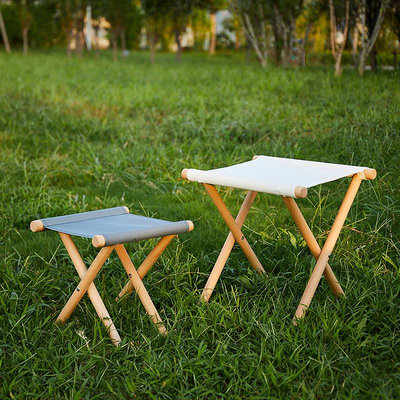 馬扎凳便攜式戶外折疊凳子實木結實釣魚椅家用木頭小馬扎軟座板凳 無鑒賞期