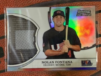 Bowman Sterling USA Nolan Fontana Game Used 球衣卡