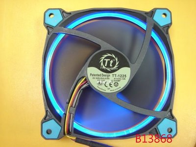 【全冠】TT-1225 極靜12公分LED風扇 藍燈 12*12*2.5公分 3線 DC12V0.3A (B13868)