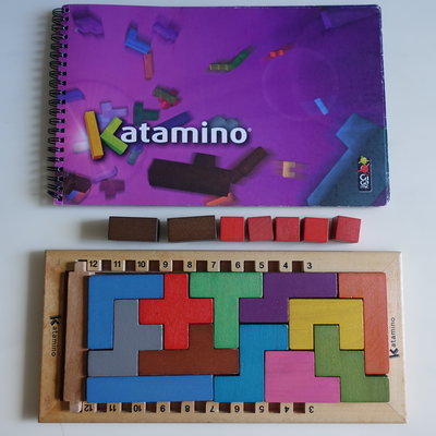 中古良品 挑戰金頭腦Gigamic Katamino正版益智遊戲桌遊 適3歲+ 詳說明