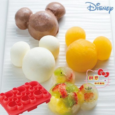 《軒恩株式會社》迪士尼米奇 矽膠 6孔 造型 冰塊 布丁 和果子 雞蛋糕 模型 模具 261176