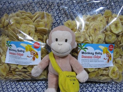 猴子香蕉脆片Ｍｏｎｋｅｙ ｂａｂｙ Banana Chips x ２包