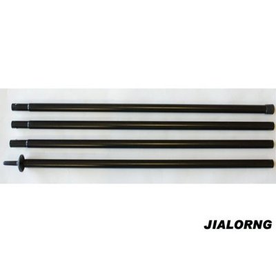 【嘉隆】JIALORNG 四截式鐵製營柱 280cm (加強版管徑25mm) 黑色烤漆鐵製組合營柱