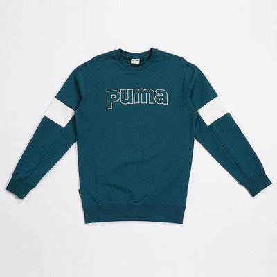 PUMA 流行系列 P.Team 圓領衫 男款 長袖上衣 大學T E.SO瘦子同款 毛巾內裏 62132443