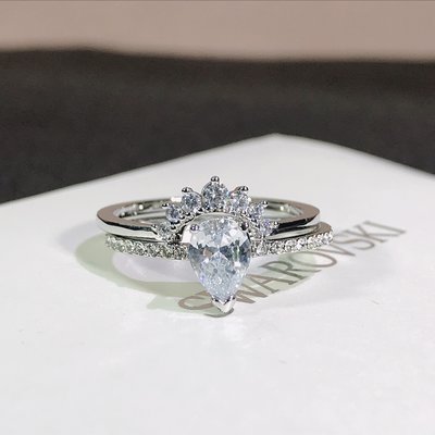 【新品】施華洛世奇 ATTRACT 璀璨華光 疊搭設計女戒指指環